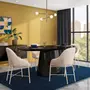 MESA DE JANTAR OVAL 2 M X 1,10 M MAK - PRETO/PRETO BRILHANTE - Foto 6