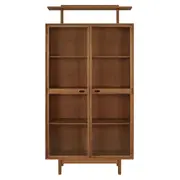 CRISTALEIRA 2 PORTAS COM MARQUISE 1 M X 2,03 M PILOTIS - NOZES/INCOLOR - Foto 1