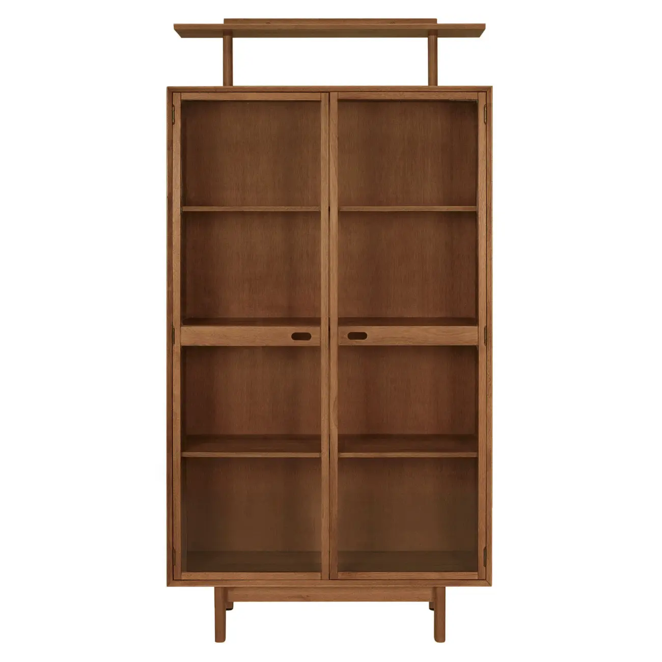 CRISTALEIRA 2 PORTAS COM MARQUISE 1 M X 2,03 M PILOTIS - NOZES/INCOLOR - Foto 1