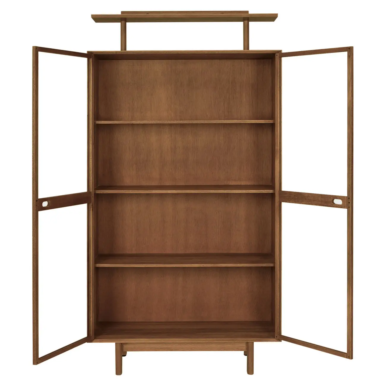 CRISTALEIRA 2 PORTAS COM MARQUISE 1 M X 2,03 M PILOTIS - NOZES/INCOLOR - Foto 2