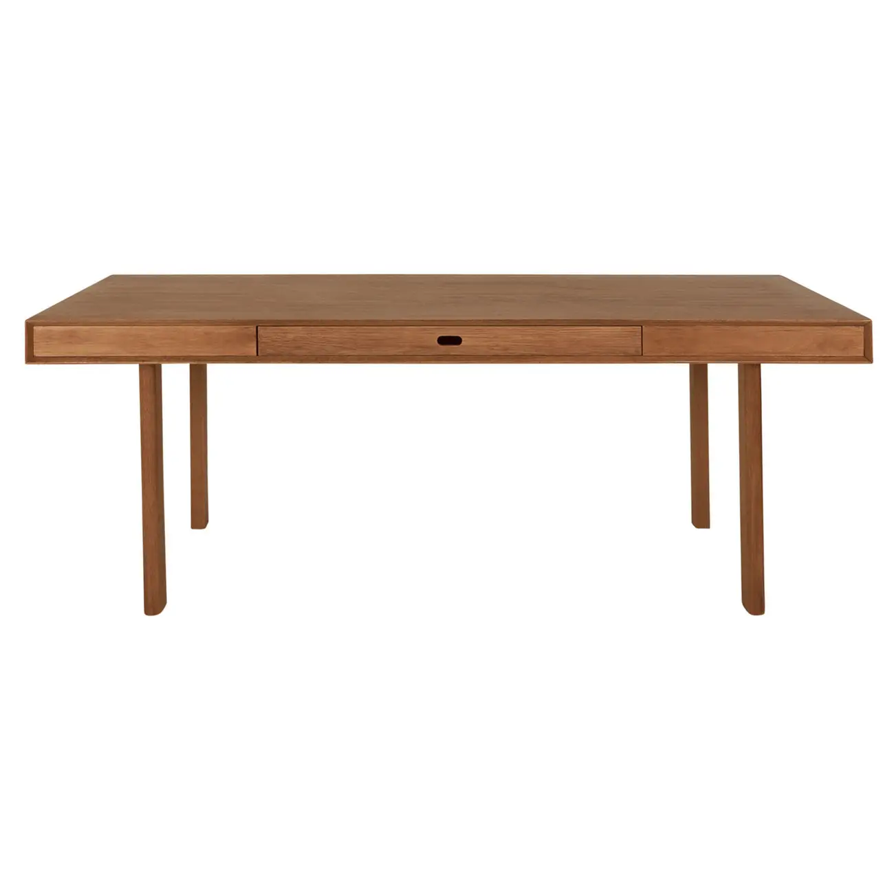 MESA 1 GAVETA 2 M X 97 CM PILOTIS - NOZES - Foto 1