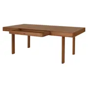 MESA 1 GAVETA 2 M X 97 CM PILOTIS - NOZES - Foto 3