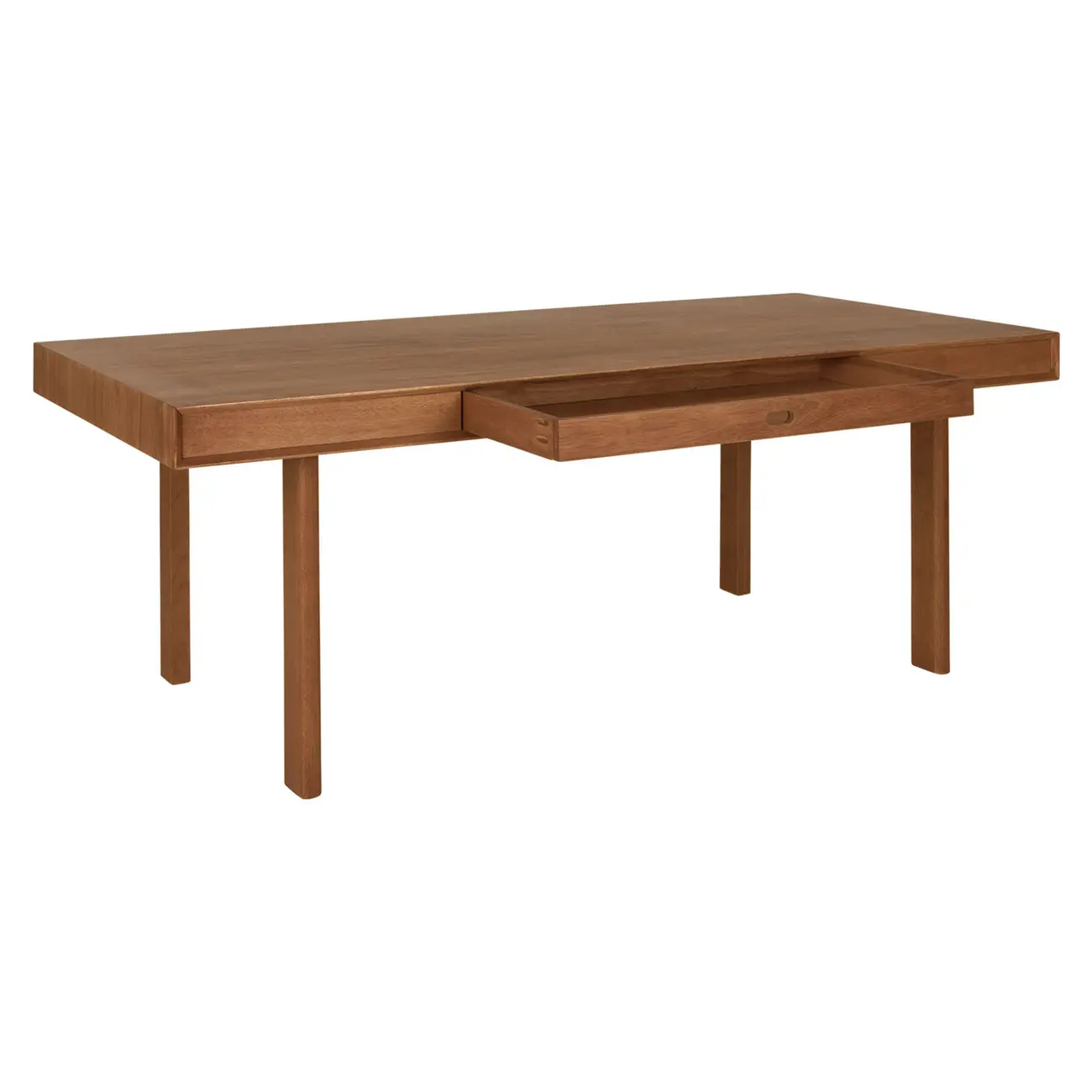 MESA 1 GAVETA 2 M X 97 CM PILOTIS - NOZES - Foto 5
