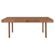 MESA 1 GAVETA 2 M X 97 CM PILOTIS - NOZES - Foto 7
