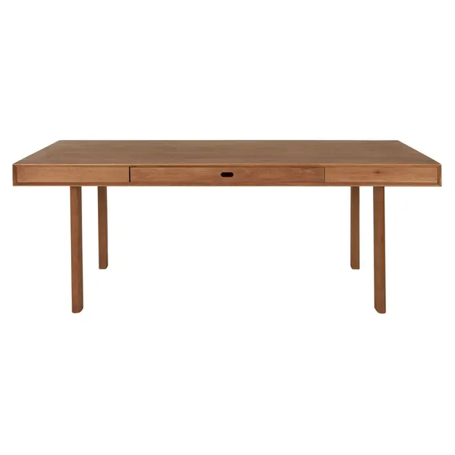MESA 1 GAVETA 2 M X 97 CM PILOTIS - NOZES - Foto 7