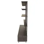 ESTANTE PARA TV DE ATÉ 75 POLEGADAS 2,40 M X 2,10 M BRASP - GRAFITE FOSFATIZADO - Foto 3