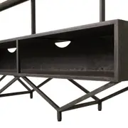 ESTANTE PARA TV DE ATÉ 75 POLEGADAS 2,40 M X 2,10 M BRASP - GRAFITE FOSFATIZADO - Foto 5