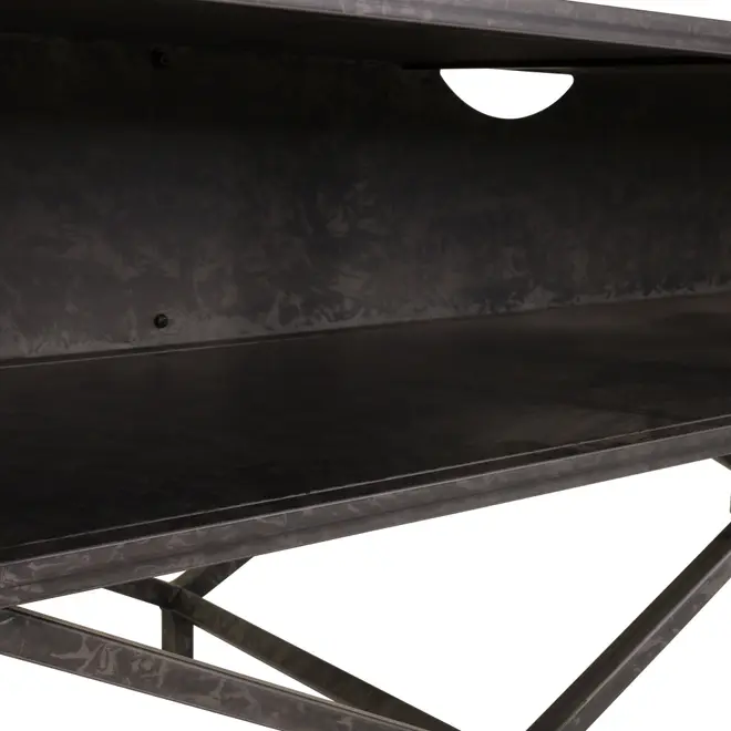 ESTANTE PARA TV DE ATÉ 75 POLEGADAS 2,40 M X 2,10 M BRASP - GRAFITE FOSFATIZADO - Foto 6