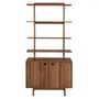 ESTANTE 2 PORTAS 1 M X 2,03 M PILOTIS - NOZES - Foto 1