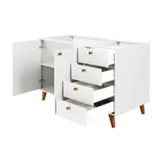 ARMÁRIO DE COZINHA INFERIOR 1,20 M 2 PORTAS / 4 GAVETAS LIN - BRANCO/NOZES - Foto 3