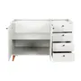 ARMÁRIO DE COZINHA INFERIOR 1,20 M  2 PORTAS / 4 GAVETAS LIN - BRANCO/NOZES - Foto 4