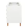 ARMÁRIO DE COZINHA INFERIOR 1,20 M  2 PORTAS / 4 GAVETAS LIN - BRANCO/NOZES - Foto 5