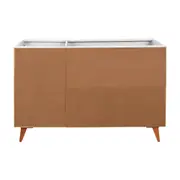 ARMÁRIO DE COZINHA INFERIOR 1,20 M 2 PORTAS / 4 GAVETAS LIN - BRANCO/NOZES - Foto 6