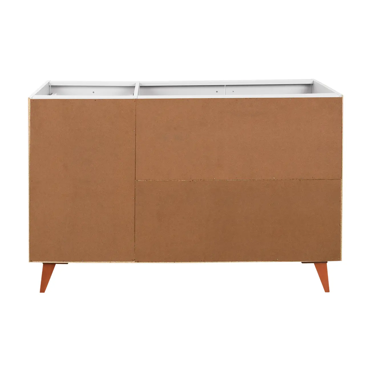 ARMÁRIO DE COZINHA INFERIOR 1,20 M 2 PORTAS / 4 GAVETAS LIN - BRANCO/NOZES - Foto 6