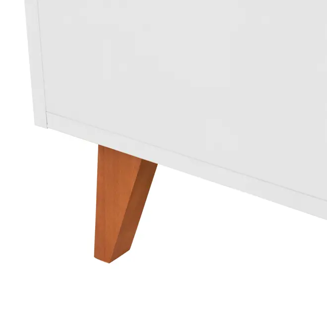 ARMÁRIO DE COZINHA INFERIOR 1,20 M 2 PORTAS / 4 GAVETAS LIN - BRANCO/NOZES - Foto 10