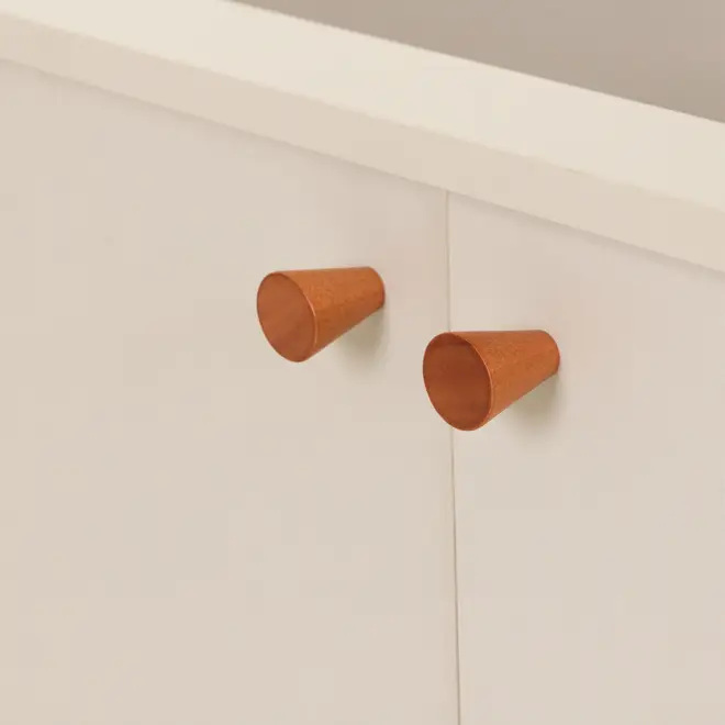 ARMÁRIO DE COZINHA INFERIOR 1,20 M 2 PORTAS / 4 GAVETAS LIN - BEGE/NOZES - Foto 8