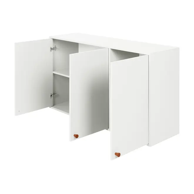 ARMÁRIO DE COZINHA AÉREO 1,20 M 3 PORTAS LIN - BRANCO/NOZES - Foto 3
