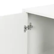 ARMÁRIO DE COZINHA AÉREO 1,20 M 3 PORTAS LIN - BRANCO/NOZES - Foto 7