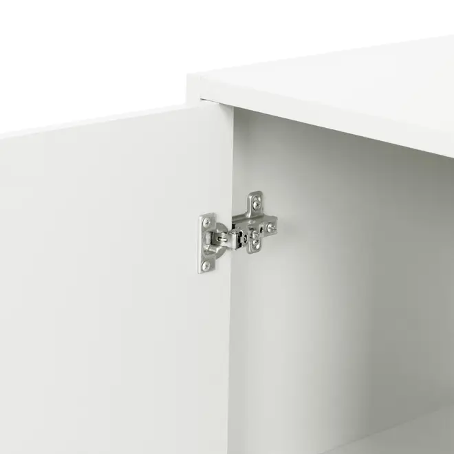 ARMÁRIO DE COZINHA AÉREO 1,20 M 3 PORTAS LIN - BRANCO/NOZES - Foto 7