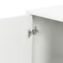 ARMÁRIO DE COZINHA AÉREO 1,20 M 3 PORTAS LIN - BRANCO/NOZES - Foto 7