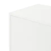 ARMÁRIO DE COZINHA AÉREO 1,20 M 3 PORTAS LIN - BRANCO/NOZES - Foto 8