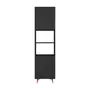 PRETO/NOZES - PANELEIRO 2 PORTAS 60 CM X 2,21 M LIN