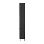 PANELEIRO 2 PORTAS 60 CM X 2,21 M LIN - PRETO/NOZES - Foto 5