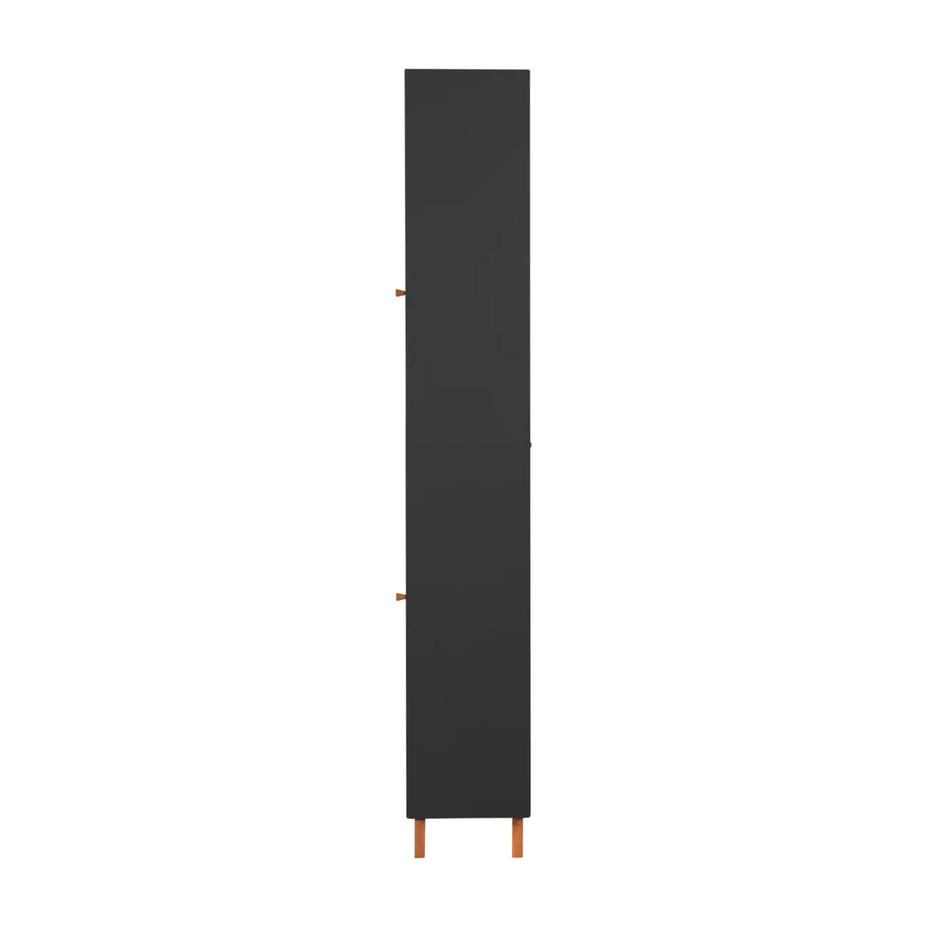 PANELEIRO 2 PORTAS 60 CM X 2,21 M LIN - PRETO/NOZES - Foto 5