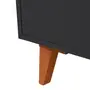 PANELEIRO 2 PORTAS 60 CM X 2,21 M LIN - PRETO/NOZES - Foto 10