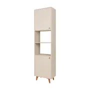 PANELEIRO 2 PORTAS 60 CM X 2,21 M LIN - BEGE/NOZES - Foto 2