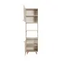 PANELEIRO 2 PORTAS 60 CM X 2,21 M LIN - BEGE/NOZES - Foto 4
