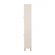 PANELEIRO 2 PORTAS 60 CM X 2,21 M LIN - BEGE/NOZES - Foto 5