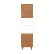 PANELEIRO 2 PORTAS 60 CM X 2,21 M LIN - BEGE/NOZES - Foto 6