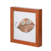 QUADRO 28 CM X 28 CM FOLHA LEVEZA - NOZES/MULTICOR - Foto 2