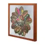 QUADRO 40 CM X 40 CM FOLHA MANDALA - NOZES/MULTICOR - Foto 2