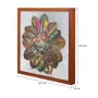 QUADRO 40 CM X 40 CM FOLHA MANDALA - NOZES/MULTICOR - Foto 3