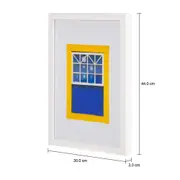 QUADRO 30 CM X 44 CM JANELAS I - BRANCO/MULTICOR - Foto 3