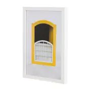 QUADRO 30 CM X 44 CM JANELAS II - BRANCO/MULTICOR - Foto 2