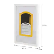 QUADRO 30 CM X 44 CM JANELAS II - BRANCO/MULTICOR - Foto 3
