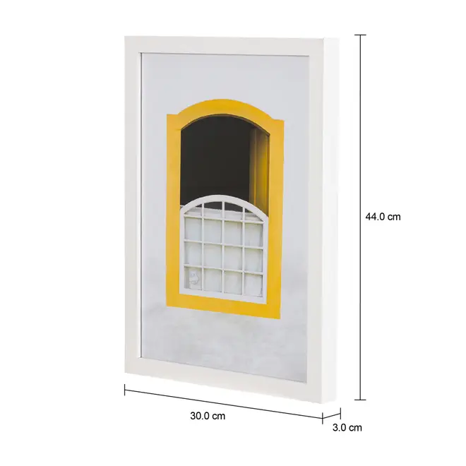 QUADRO 30 CM X 44 CM JANELAS II - BRANCO/MULTICOR - Foto 3
