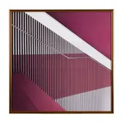 QUADRO ROSE IV 62 CM X 62 CM - COBRE/RODONITA - Foto 1