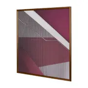 QUADRO ROSE IV 62 CM X 62 CM - COBRE/RODONITA - Foto 2