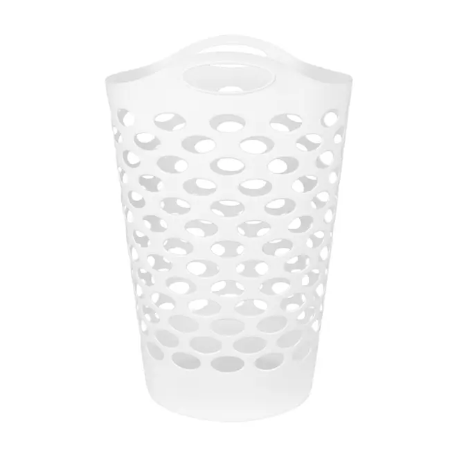 CESTO PARA ROUPA FLEXIS - BRANCO - Foto 3