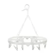 VARAL COM 16 PRENDEDORES HANG 'N HOLD - BRANCO TRANSLUCIDO - Foto 1