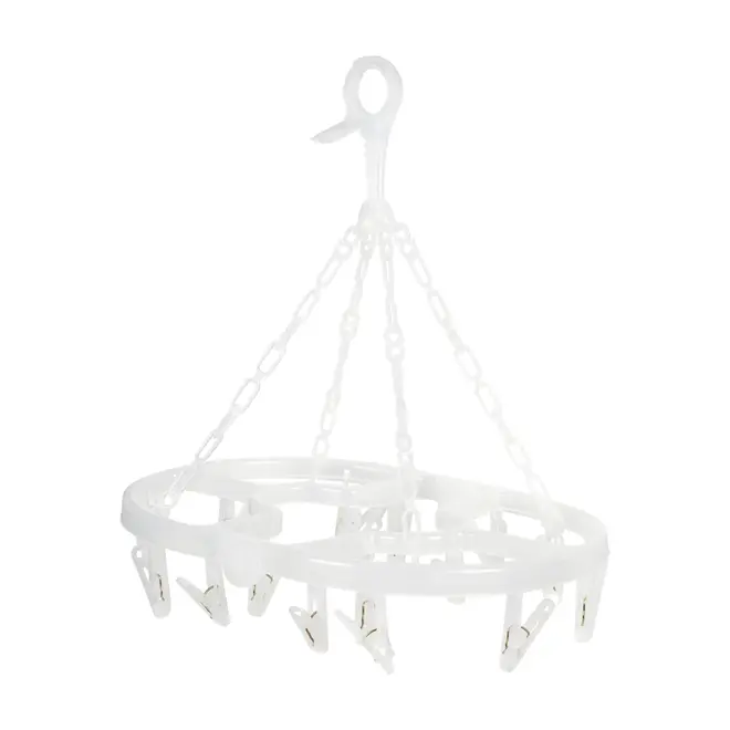 VARAL COM 16 PRENDEDORES HANG 'N HOLD - BRANCO TRANSLUCIDO - Foto 3