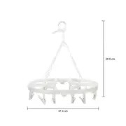 VARAL COM 16 PRENDEDORES HANG 'N HOLD - BRANCO TRANSLUCIDO - Foto 7