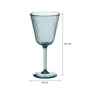 TAÇA ÁGUA/VINHO 300 ML DRUM - AZUL - Foto 4
