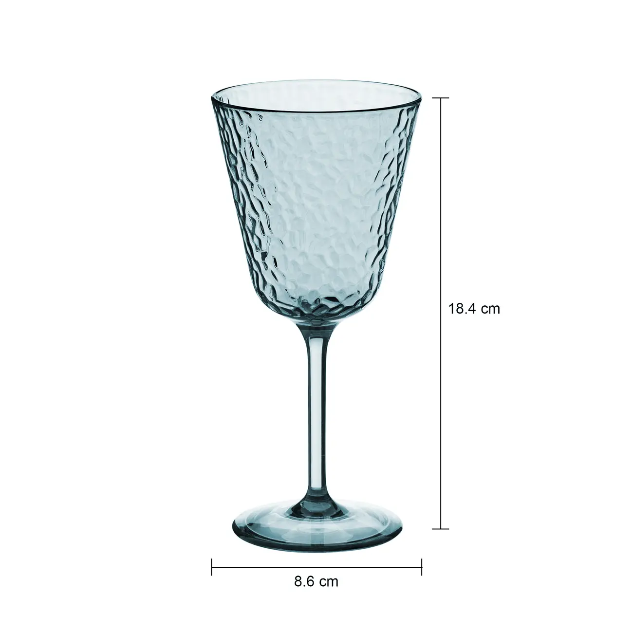 TAÇA ÁGUA/VINHO 300 ML DRUM - AZUL - Foto 4
