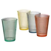 KIT COPO REFRESCO COM 4 320 ML FLICK - CORES CALEIDOCOLOR - Foto 1