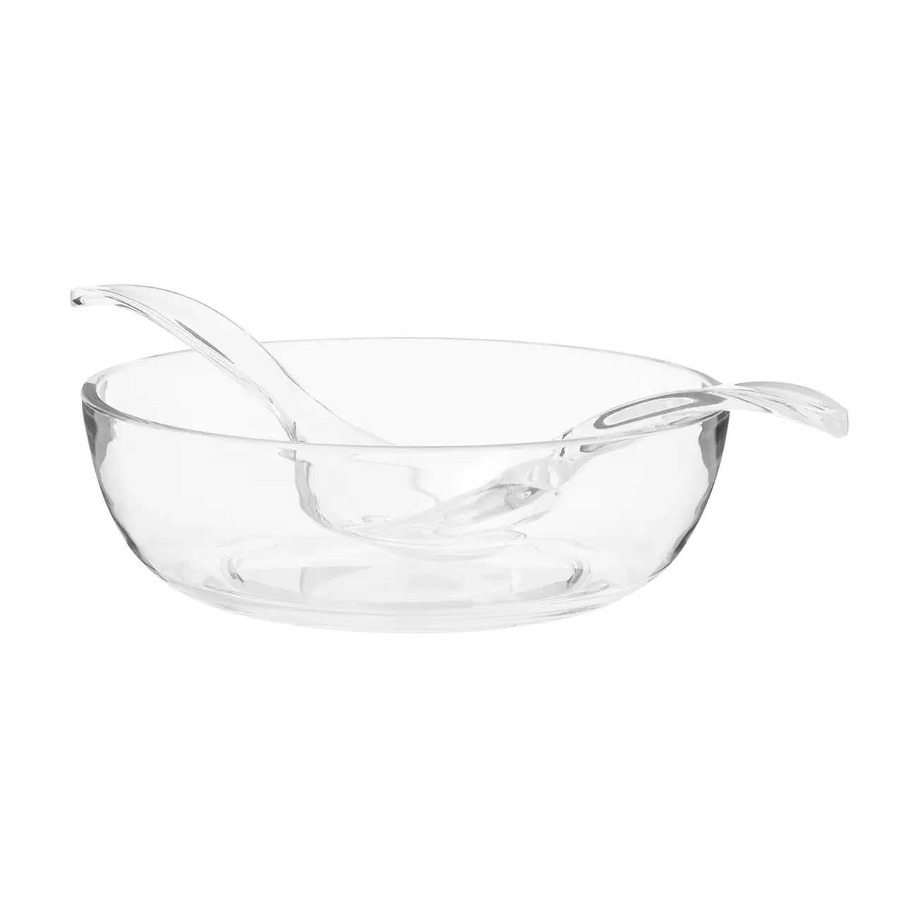 SALADEIRA 28 CM COM TALHERES GAUZY - INCOLOR - Foto 2